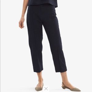 MM LaFleur Navy Chester Pant—Cotton Jacquard